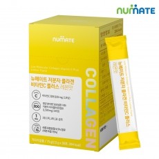 뉴메이트 저분자 콜라겐 비타민C 플러스 레몬맛 30포 (1박스/1개월분)